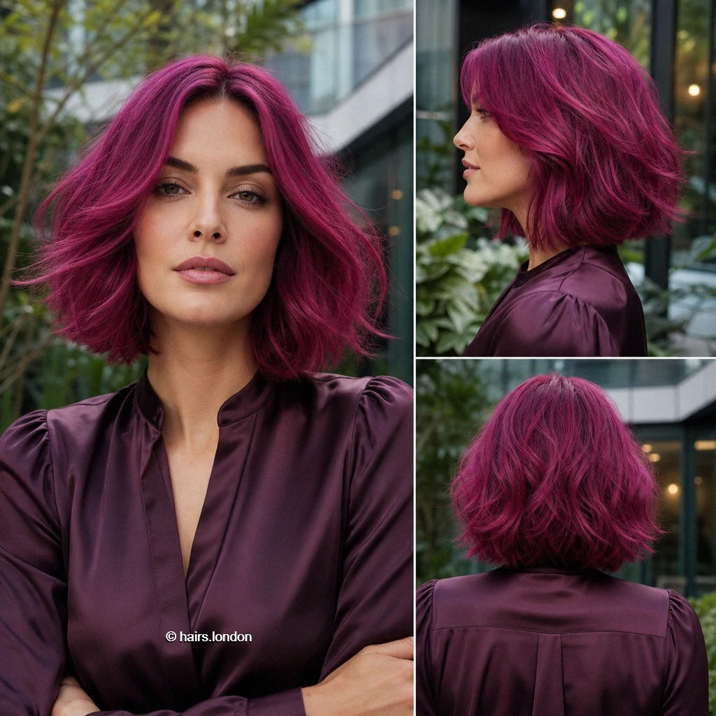 Raspberry Wavy Bob