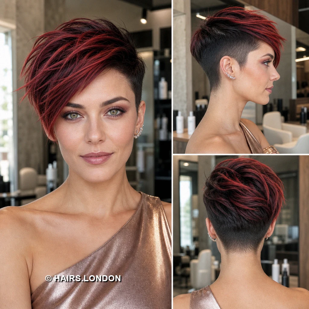 Red Asymmetric Drape