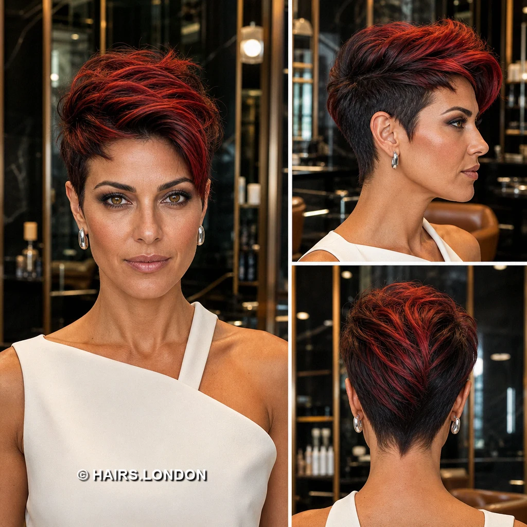Red Draped Undercut