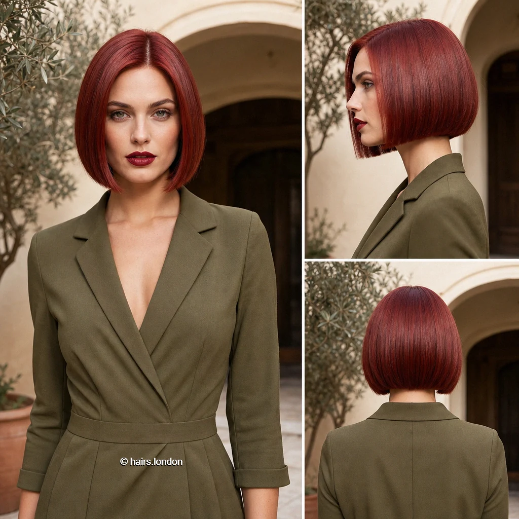 Red Smooth Bob