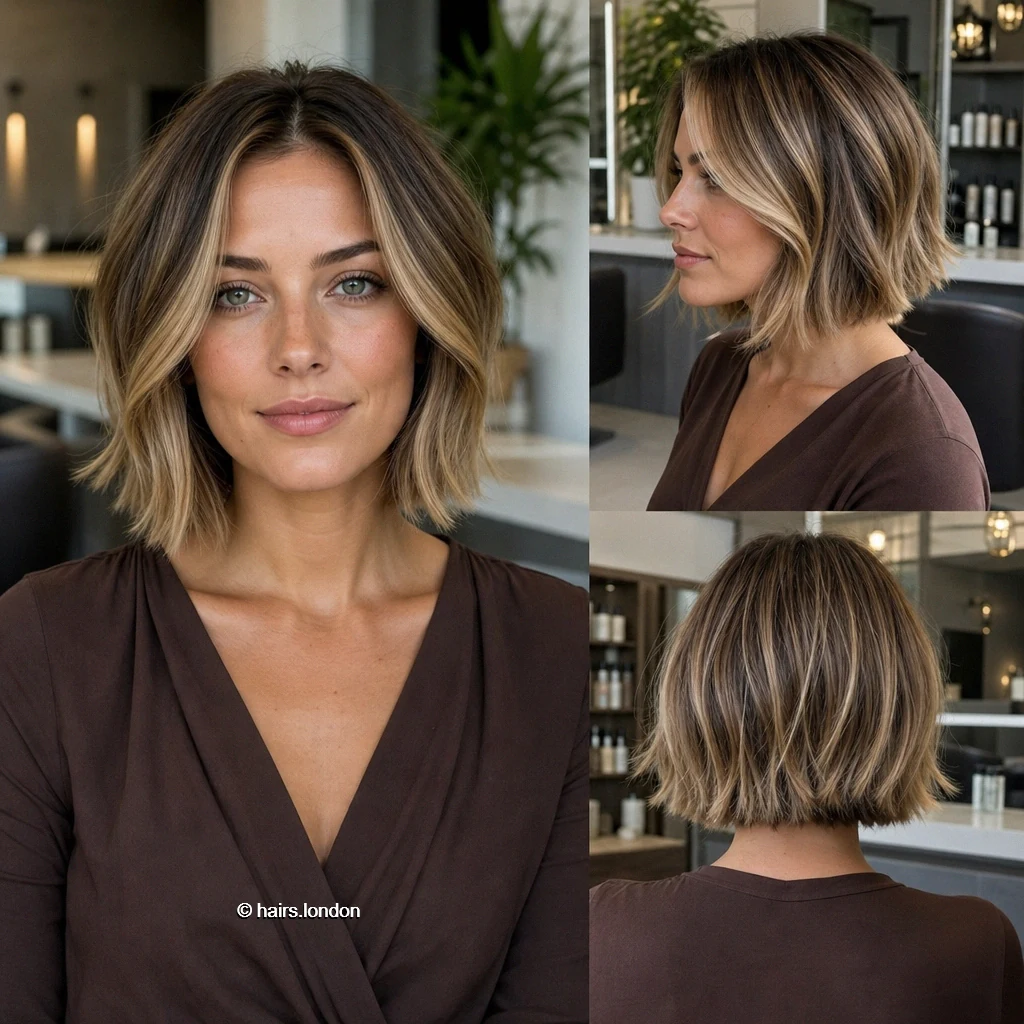 20 Bob Haircut Ideas, From Softly Layered to Sleek and Graduated Rooted Blonde Bob
