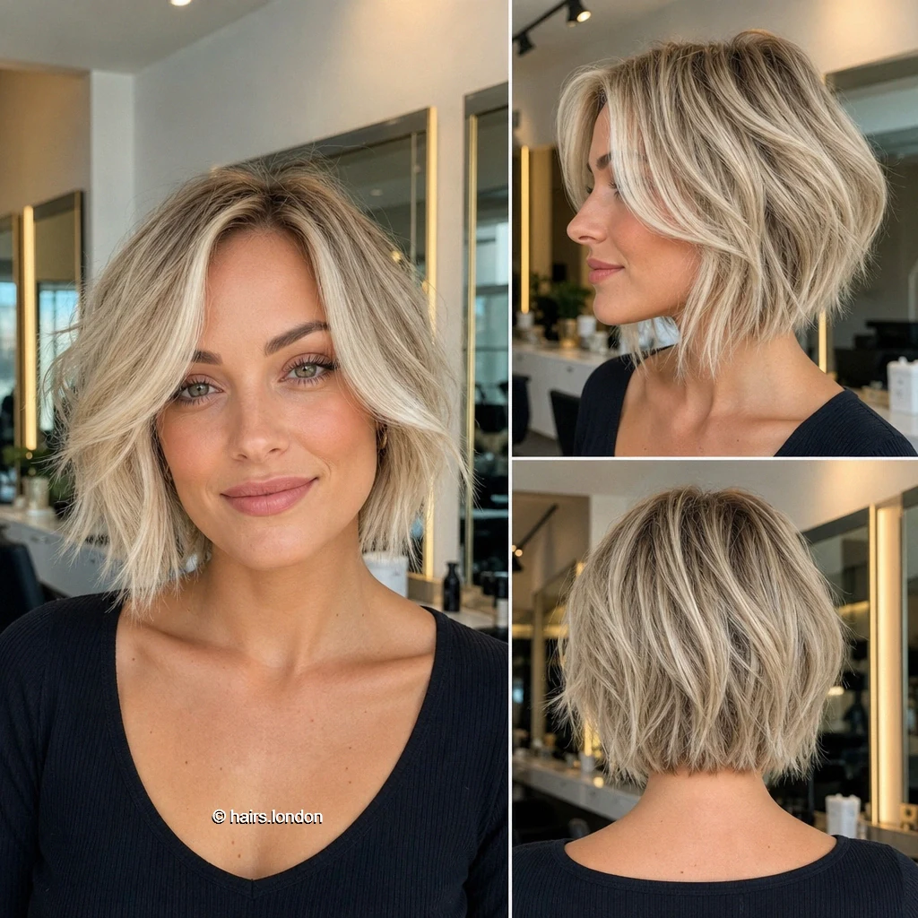 20 Blonde Bob Haircuts, From Textured Jaw-Length Cuts to Polished Shapes Rooted Tousled Bob