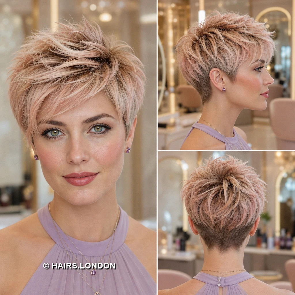 Rose Curled Pixie