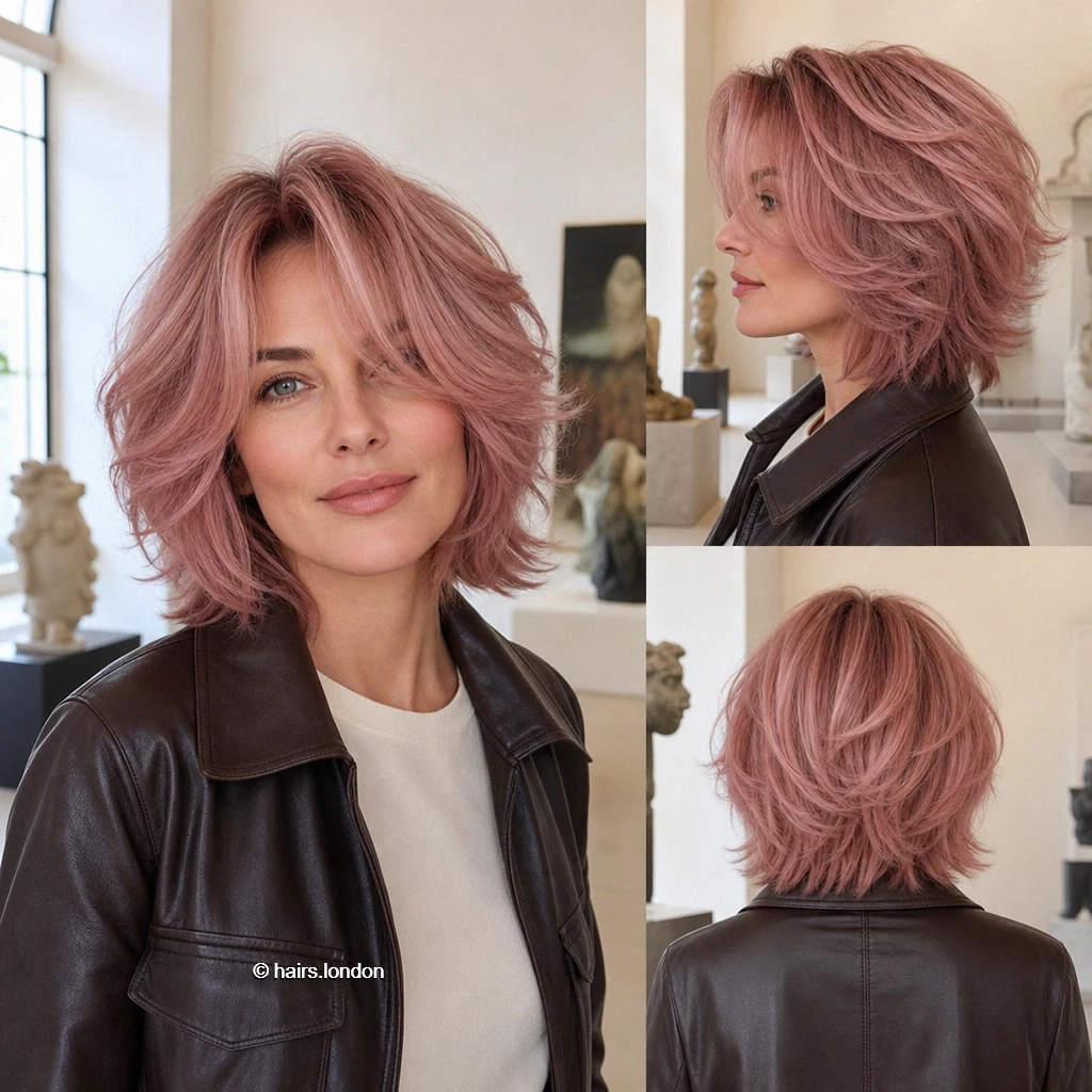 Rose Shaggy Bob