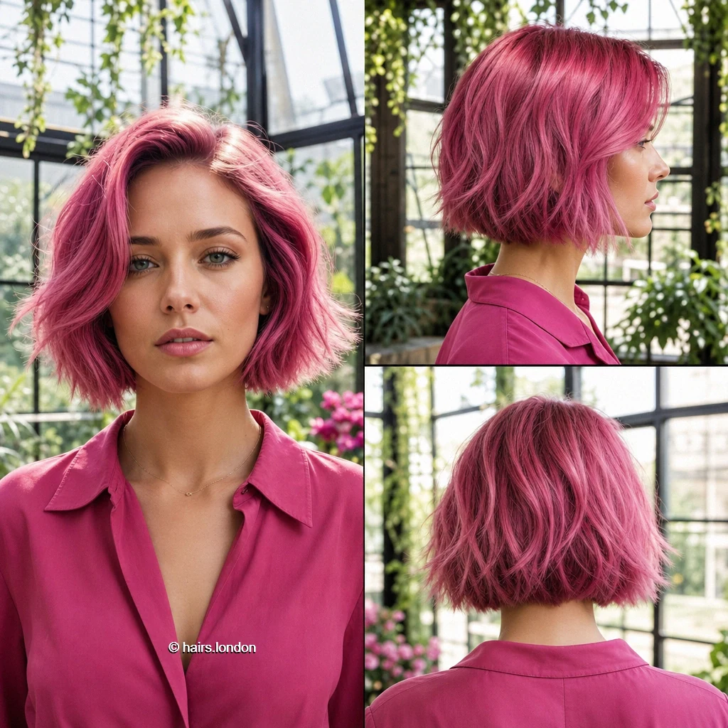20 Colorful Bob Haircuts, From Textured Crops to Sleek Angled Shapes Rose Wavy Bob