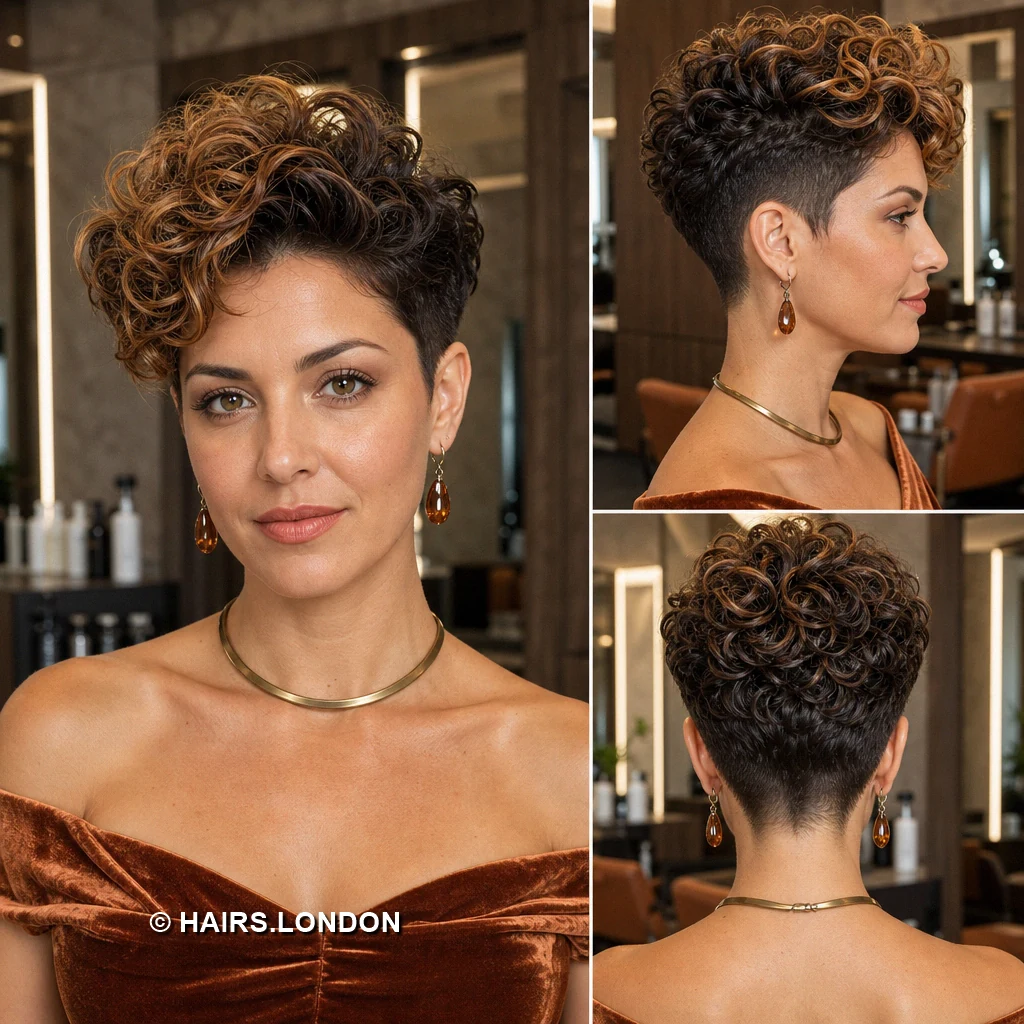 19 Copper and Brown Pixie Haircuts with Texture, Sweeps, and Curls Rosebrown Sweeping Pixie