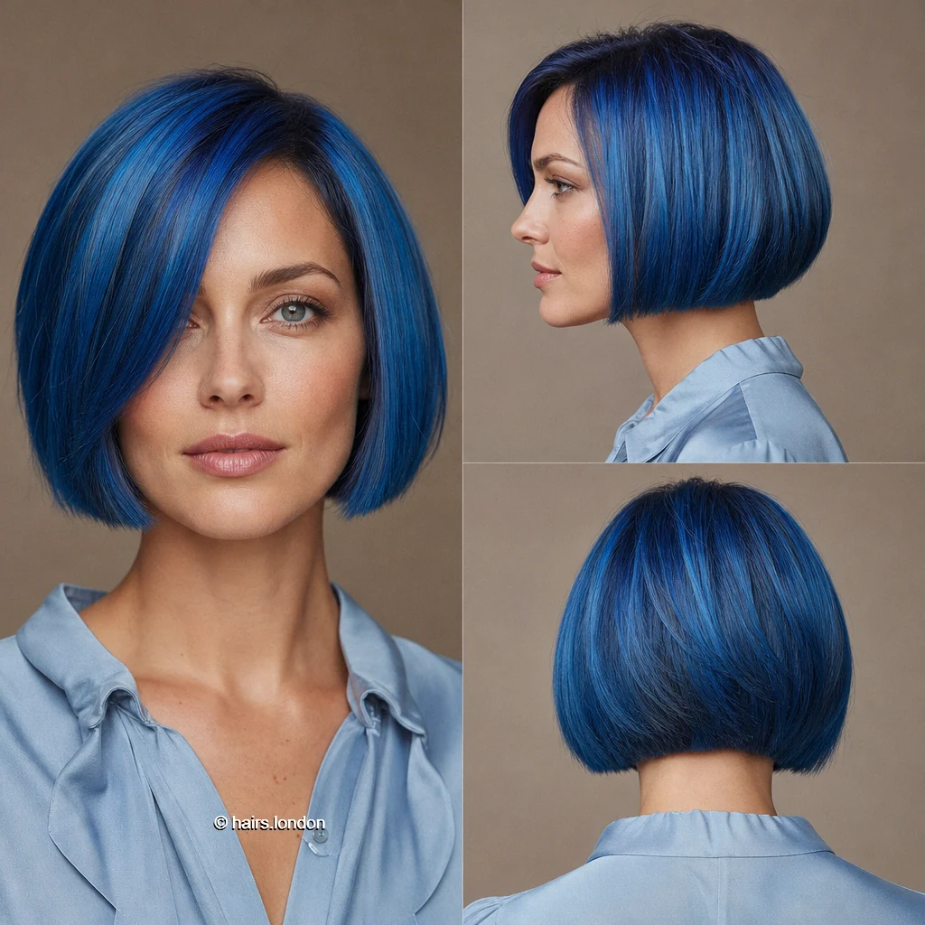 Royalblue Jawline Bob