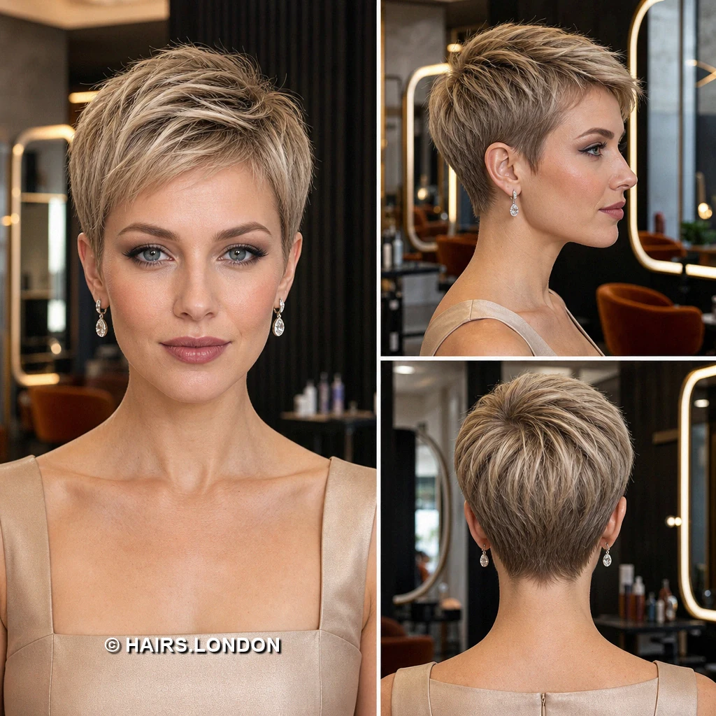 19 Textured Pixie Haircuts with Sweeping Fringes and Lifted Crowns Sandy Feathered Spikes