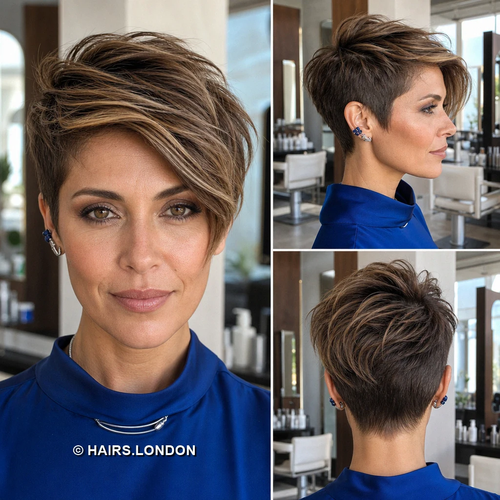 19 Highlighted Textured Pixie Cuts with Shape from Every Angle Sandy Longfringe Pixie