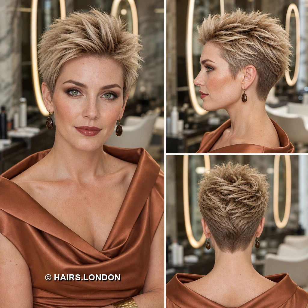 19 Textured Pixie Haircuts with Sweeping Fringes and Lifted Crowns Sandy Spiked Pixie
