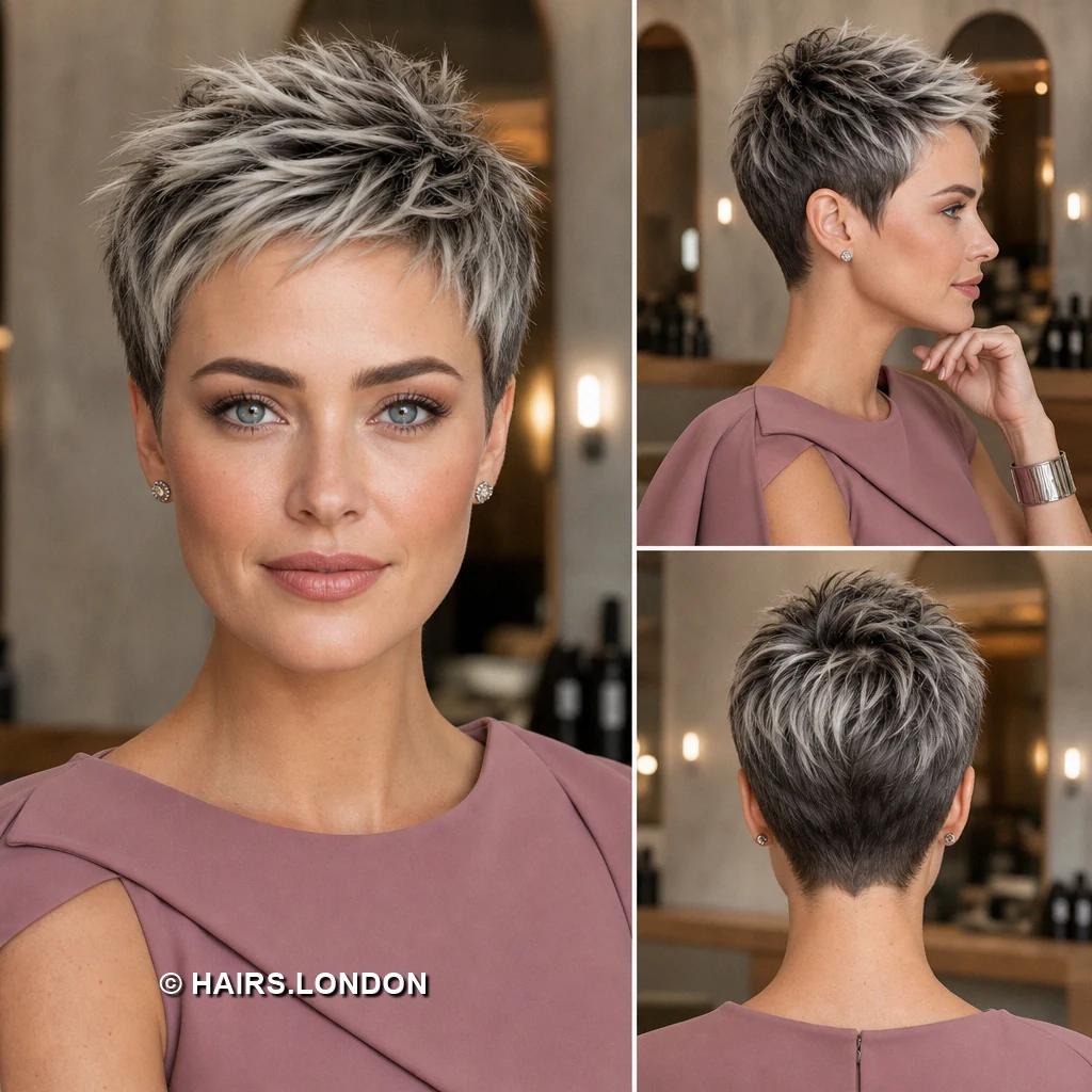 Silver Airy Feathercut