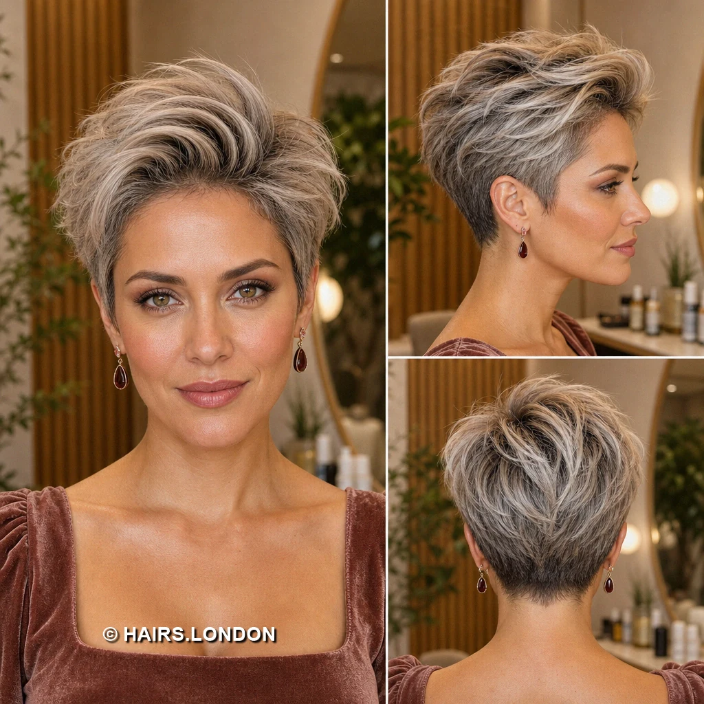 Silver Ash Feathercut