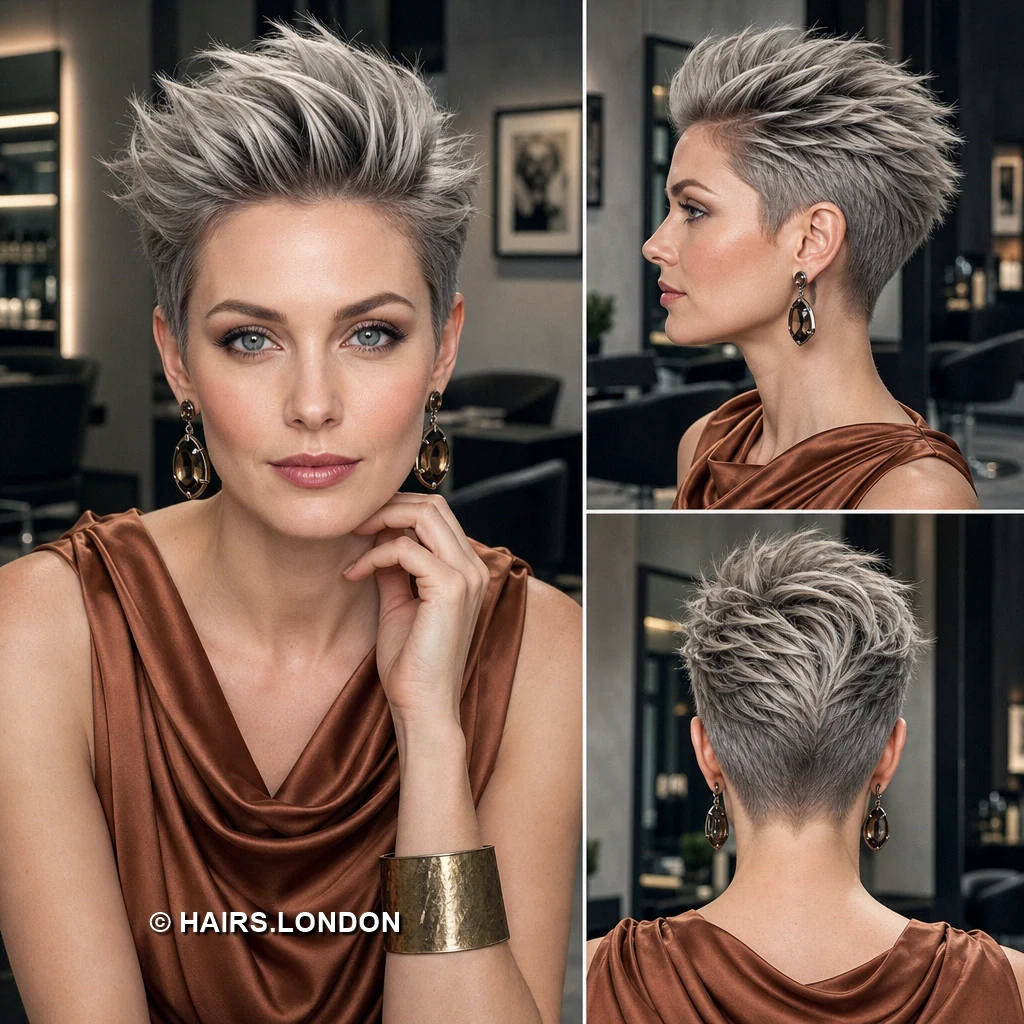 Silver Brushed Pompadour
