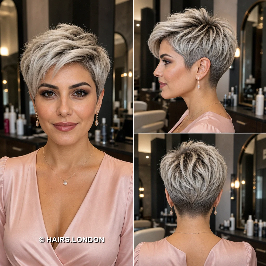 Silver Brushed Quiff