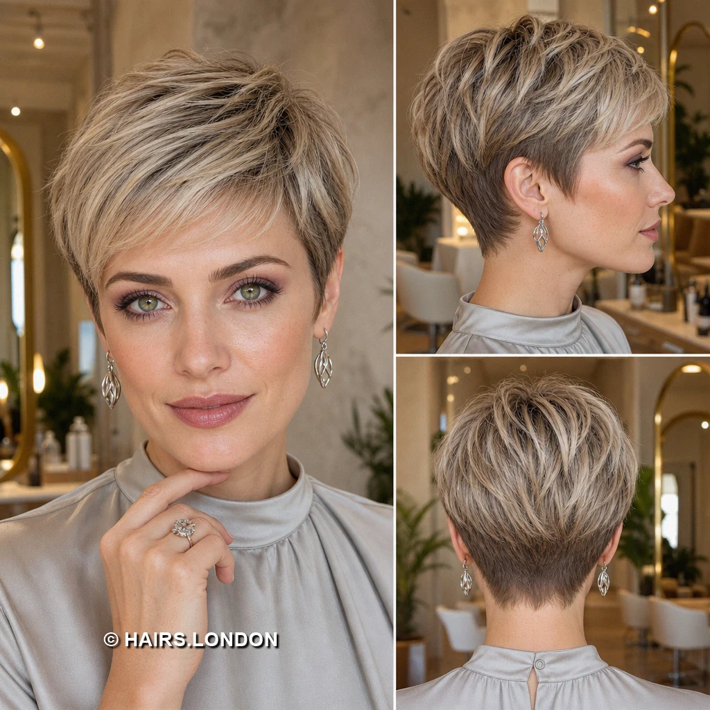 Silver Brushed Quiff