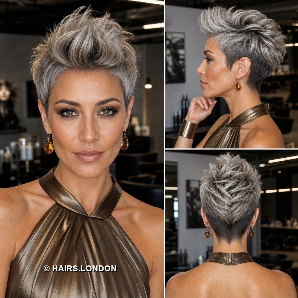 19 Ash Blonde Pixie Haircuts with Shape, Texture, and Lift Silver Compact Pixie