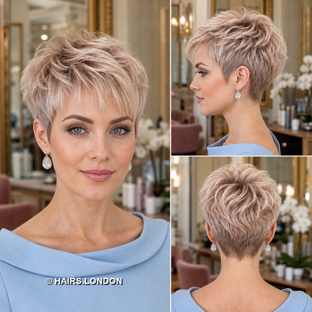 Silver Curled Pixie