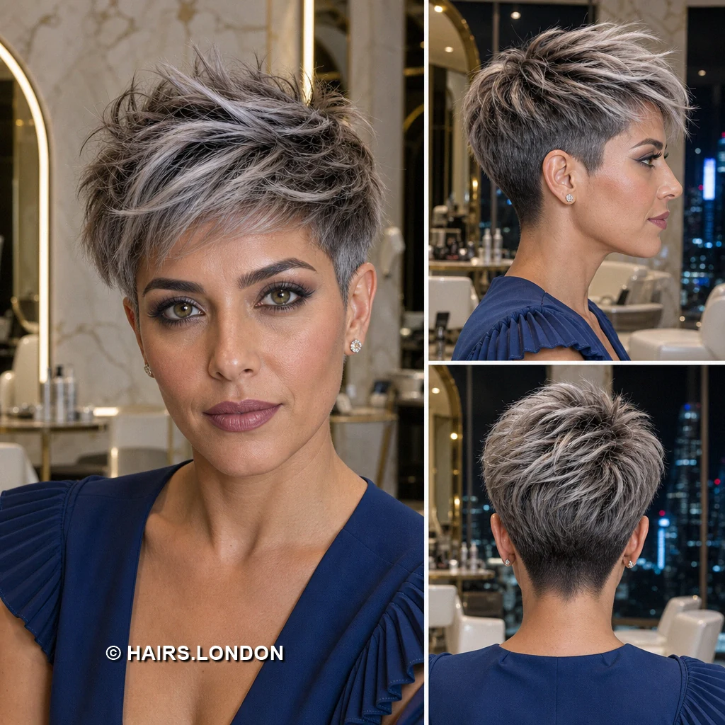 Silver Draped Pixie