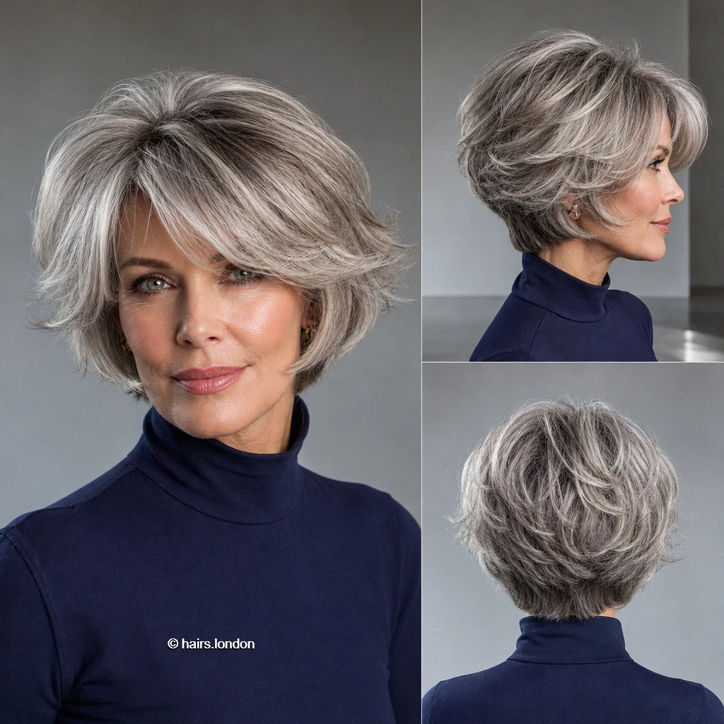 Silver Feathered Bob