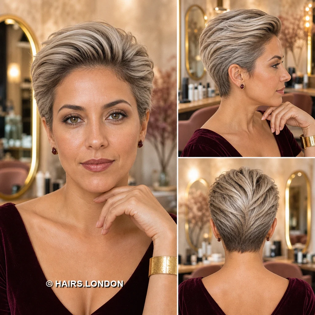 18 Silver Pixie Haircuts with Swept Fringes, Soft Waves, and Textured Crowns Silver Full Fringe