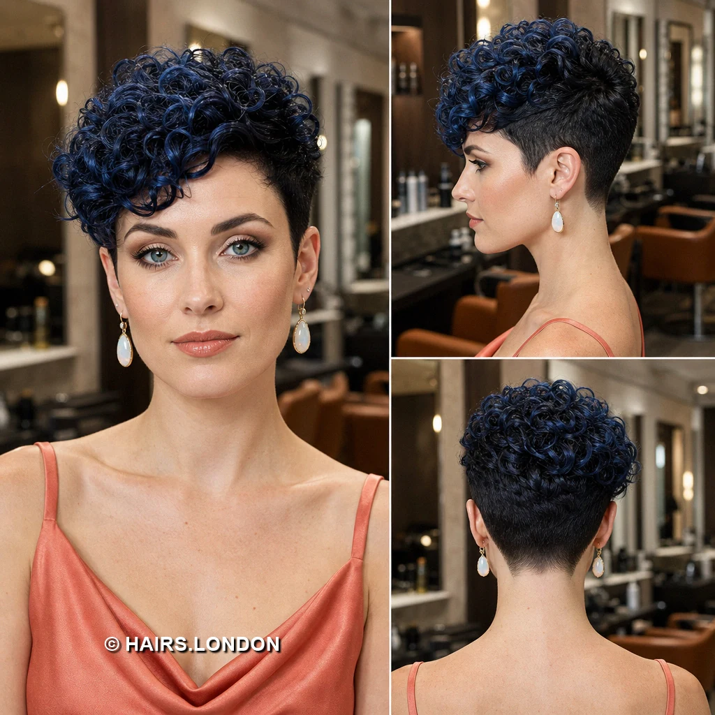 19 Blue Pixie Haircuts, From Cobalt Sweeps to Teal and Silver Layers Silver Indigo Sweep