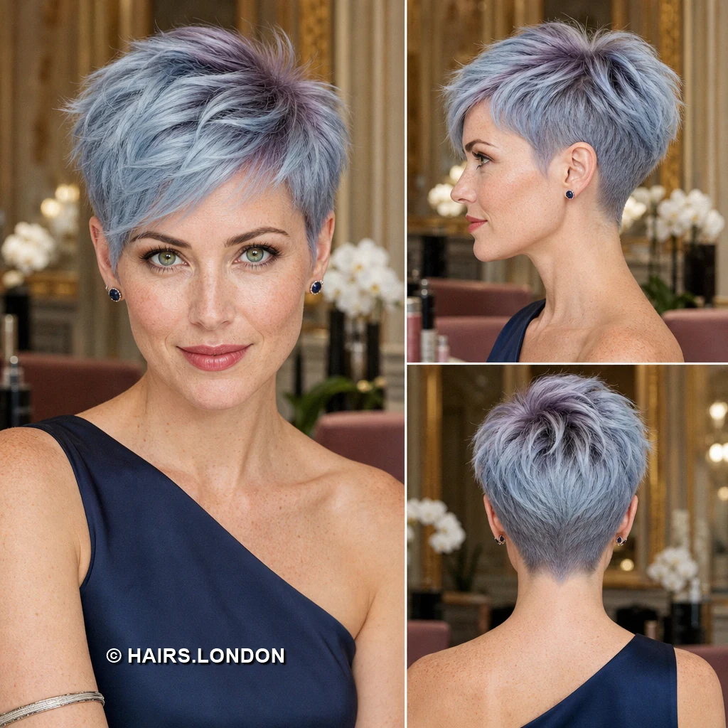 15 Pastel Pixie Haircuts with Tapered Napes and Textured Crowns Silver Longbang Pixie