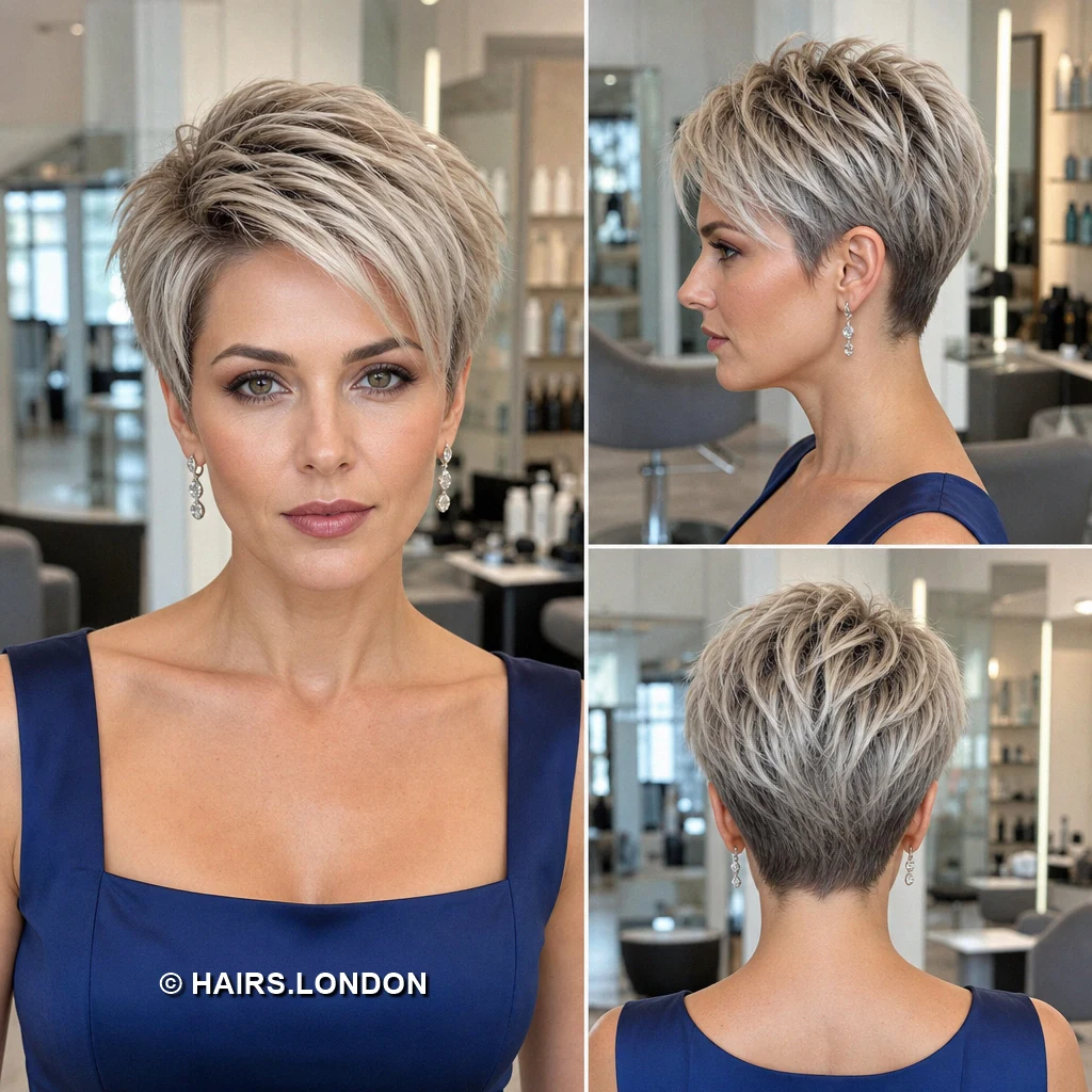 18 Silver Pixie Haircuts with Swept Fringes, Soft Waves, and Textured Crowns Silver Polished Lift
