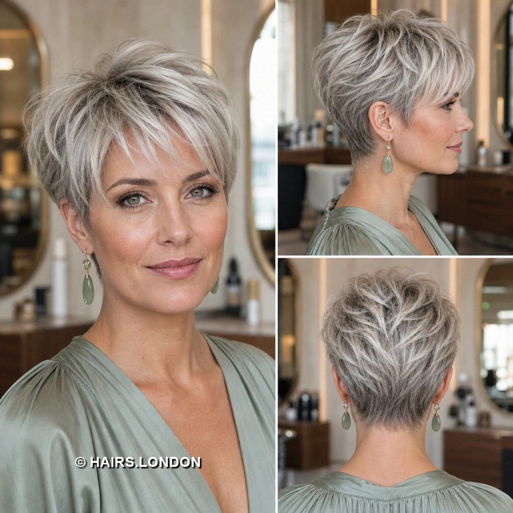 Silver Raised Wave
