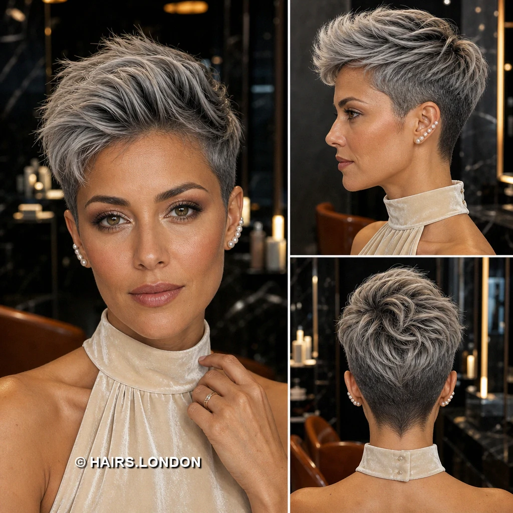 Silver Smooth Quiff