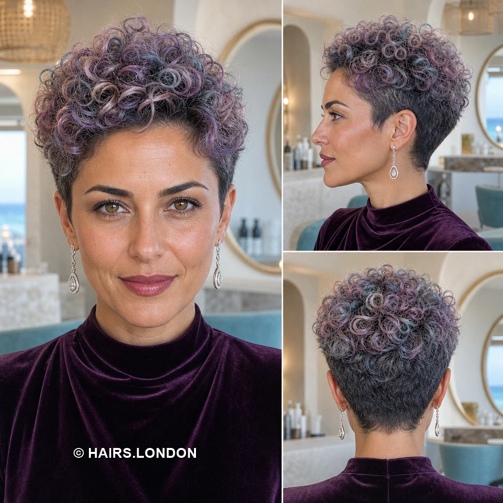 20 Curly Pixie Haircuts with Color and Shape to Inspire Your Next Cut Silver Soft Ringlets