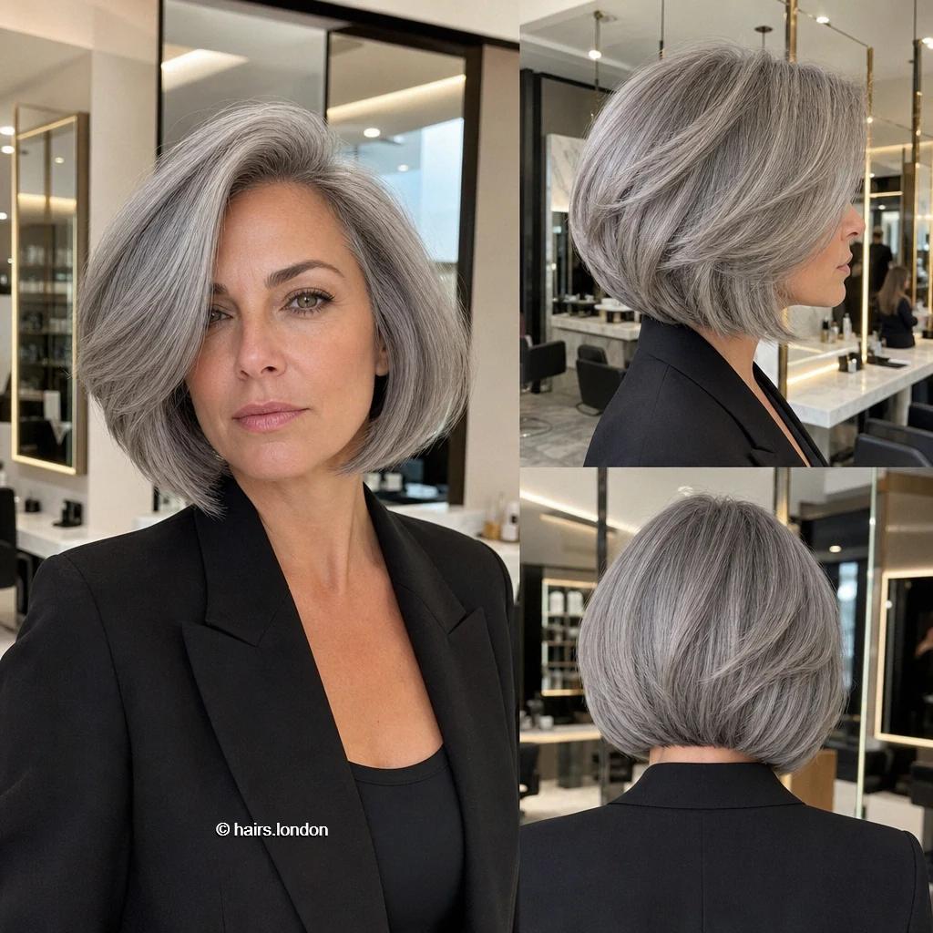 Silver Swept Bob