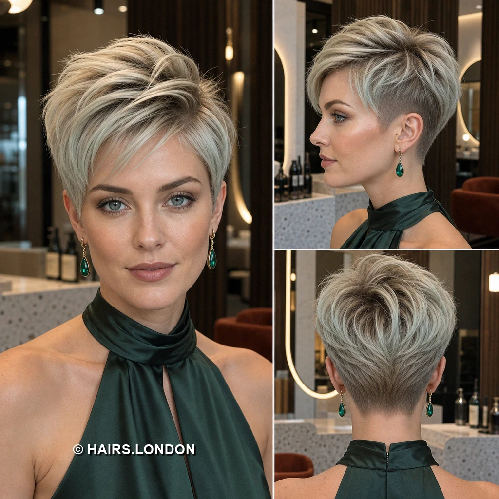 Silver Swept Quiff