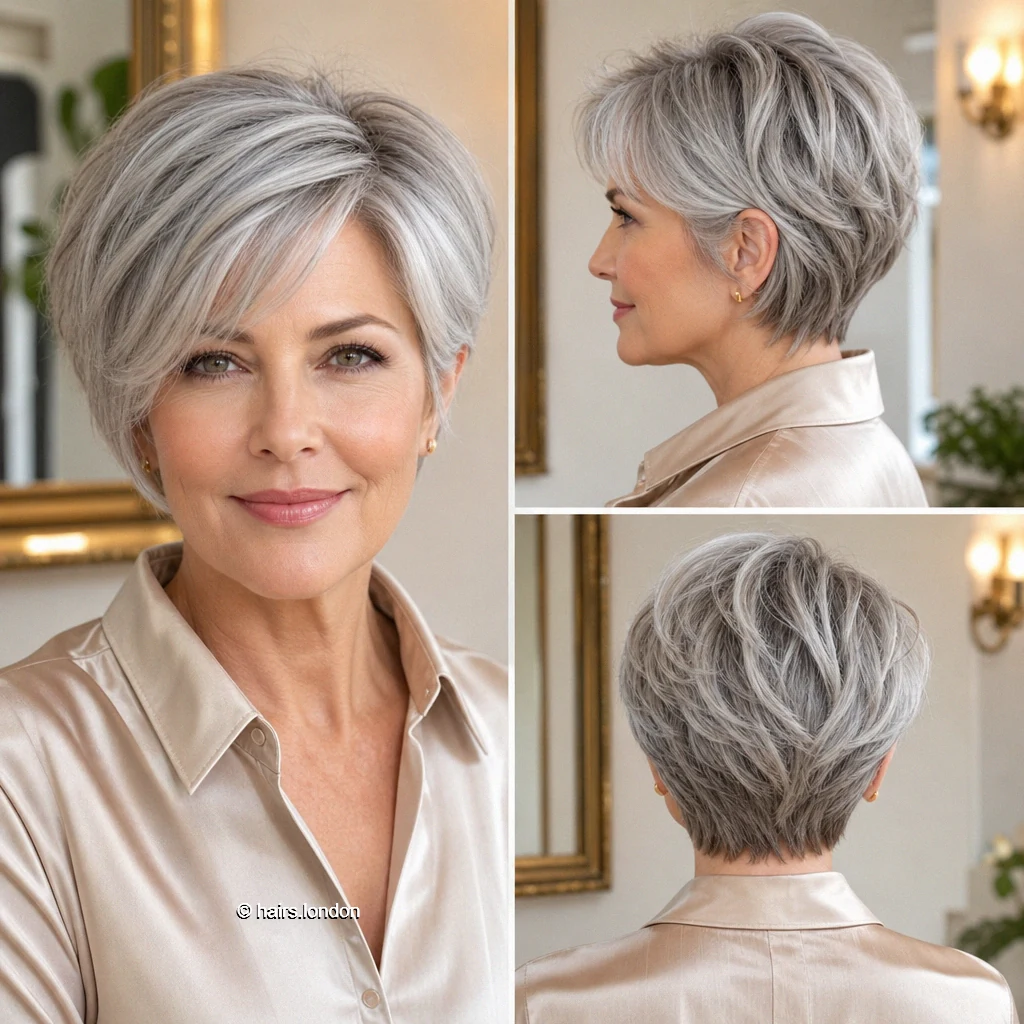 Silver Tapered Bob