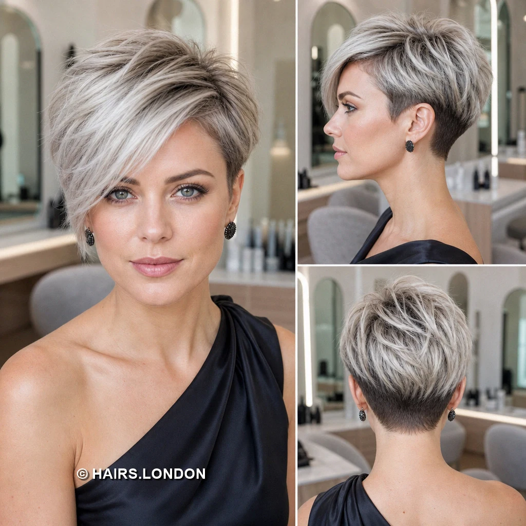 Silver Textured Crest