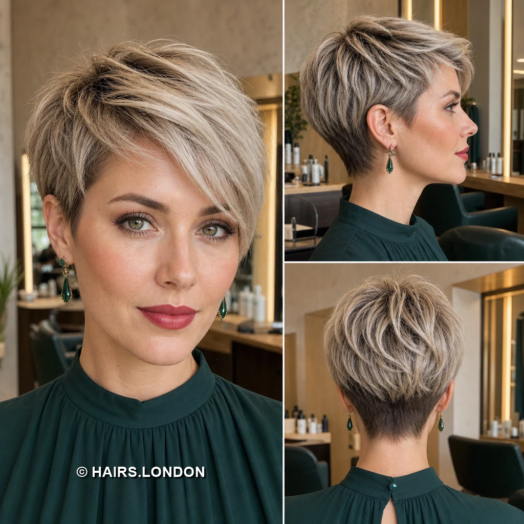 Silver Upright Quiff