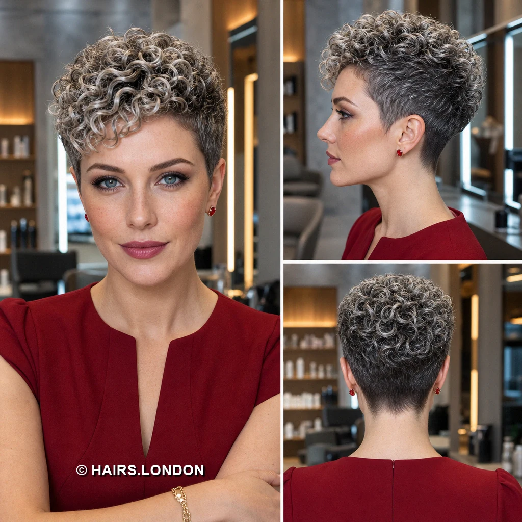 20 Silver Pixie Haircuts, From Defined Curls to Swept Quiffs Silver Wispy Crop