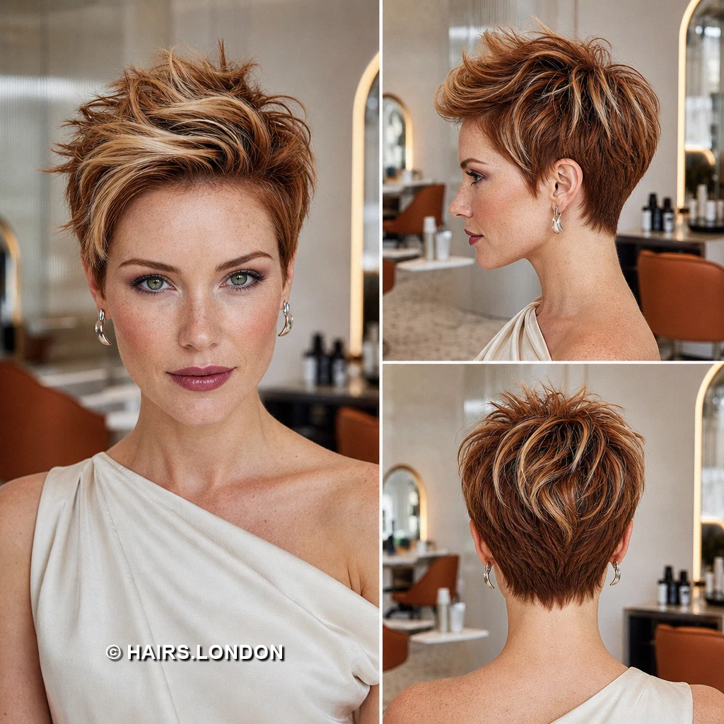17 Textured Pixie Haircuts with Sweeping Fringes and Tapered Napes Silverblonde Swept Quiff