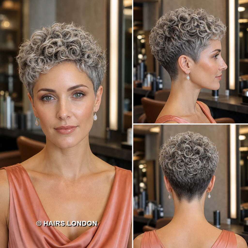 15 Silver Pixie Cuts With Sweeping Fringes, Soft Waves, and Defined Curls Silvery Sweeping Undercut