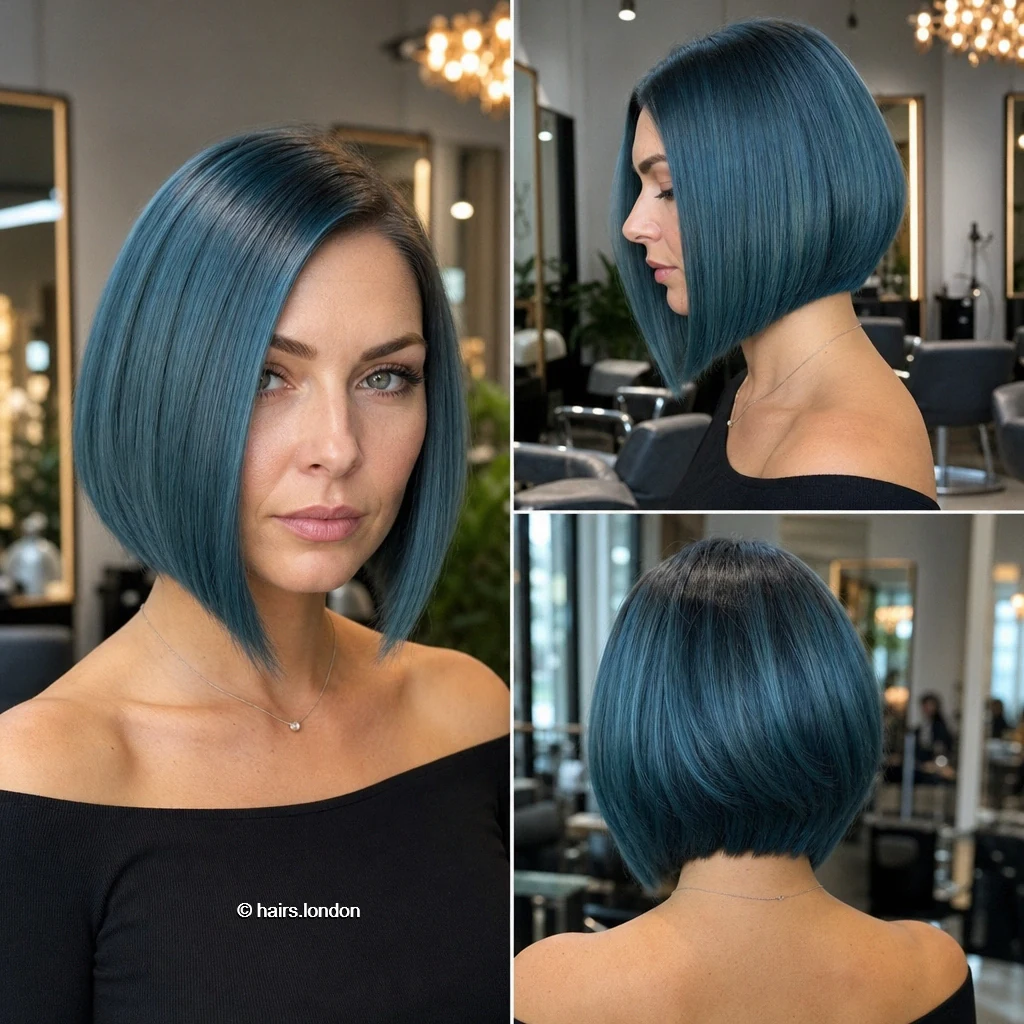 Slate Angled Bob