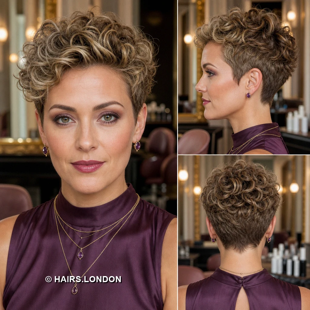 Slate Blue Curls