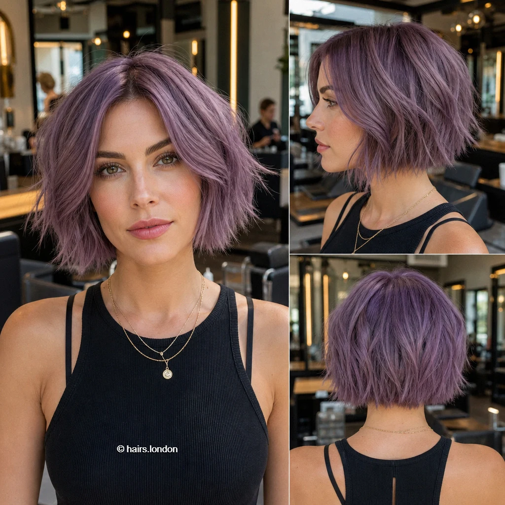 Smoky Textured Bob