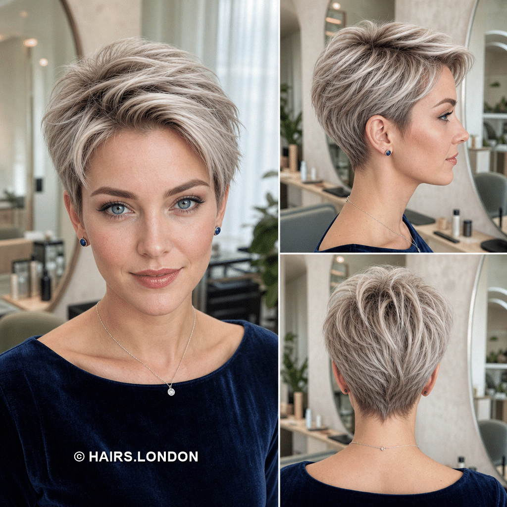 18 Chic Silver Pixie Haircuts with Modern Texture and Volume soft ash silver