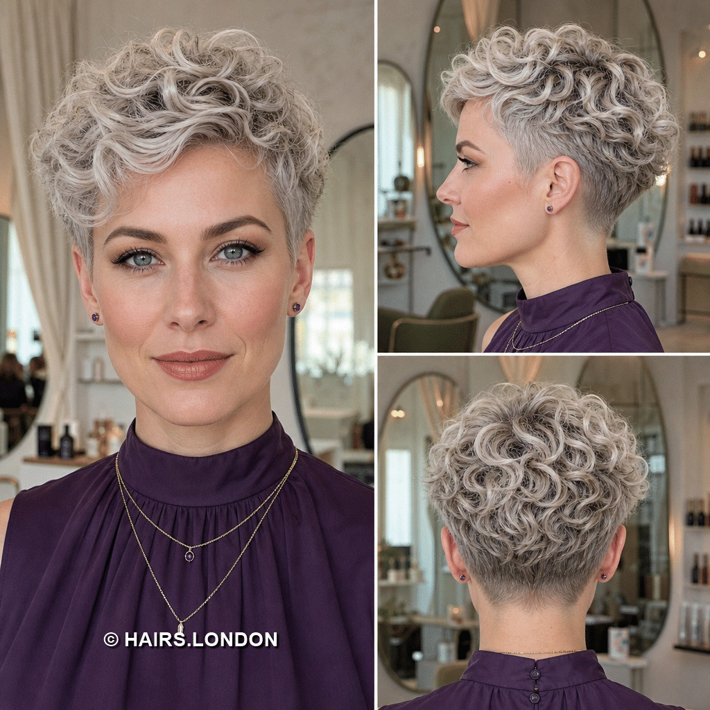 18 Chic Silver Pixie Haircuts with Modern Texture and Volume soft curly silver