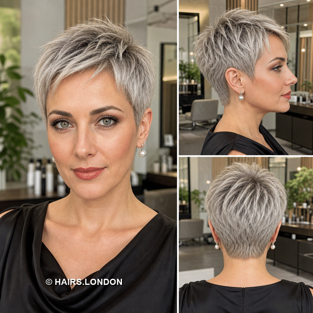 soft silver tapered