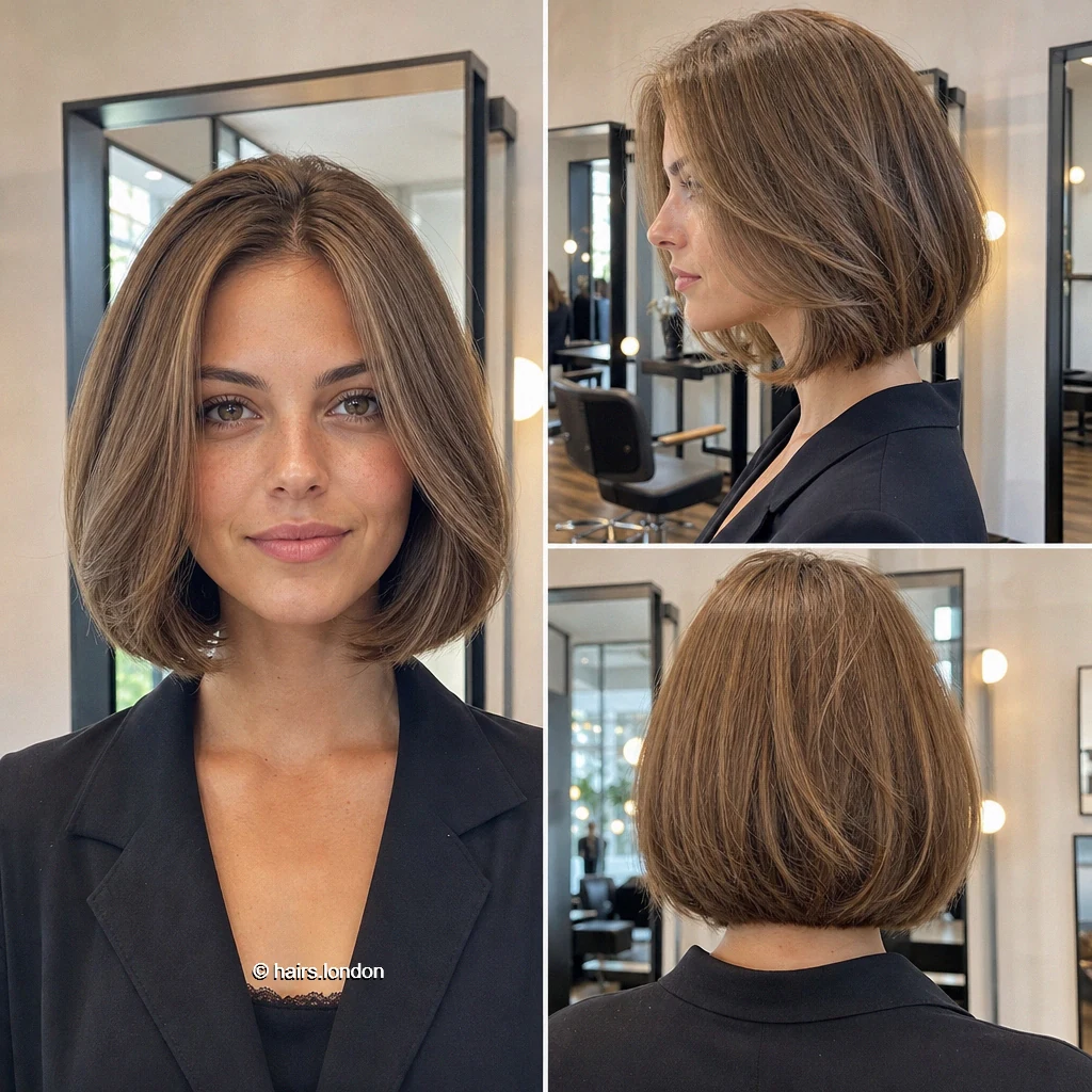 20 Bob Haircut Ideas, From Rounded Chin-Length Cuts to Layered Lobs Taupe Curved Bob