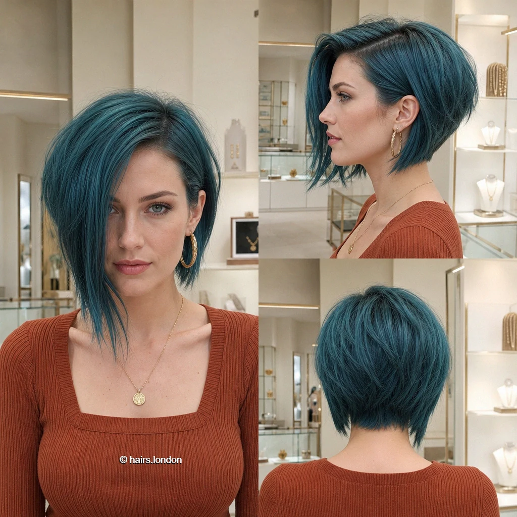 Teal Asymmetric Bob