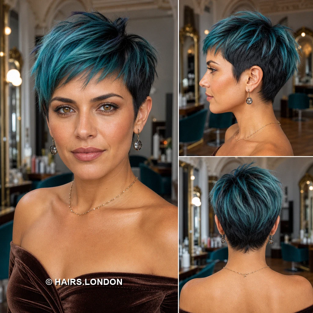 Teal Elevated Pixie