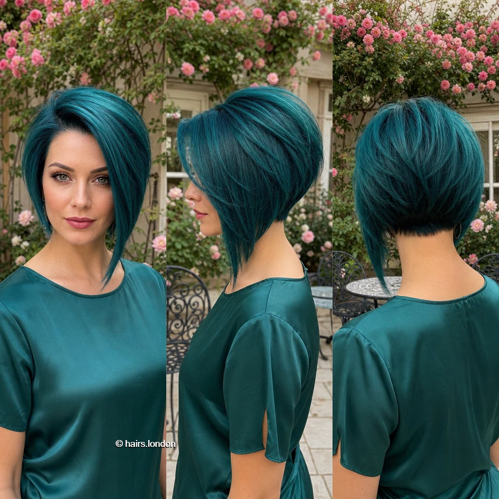 Teal Extended Bob