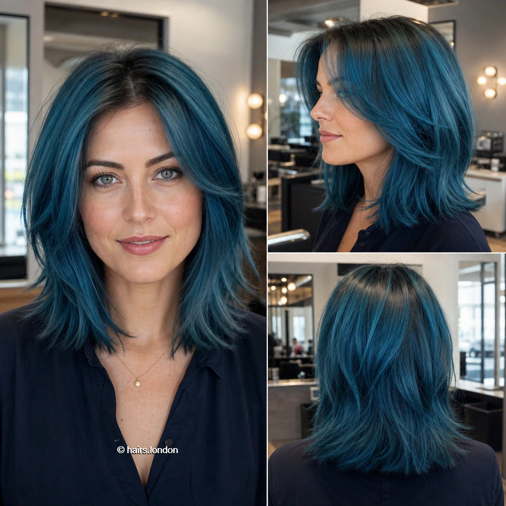 Teal Feathered Lob