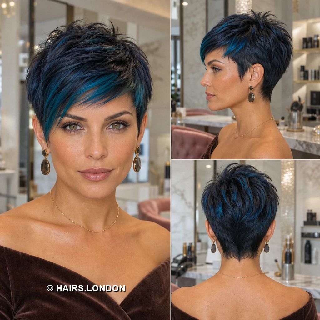 Teal Streaked Pixie